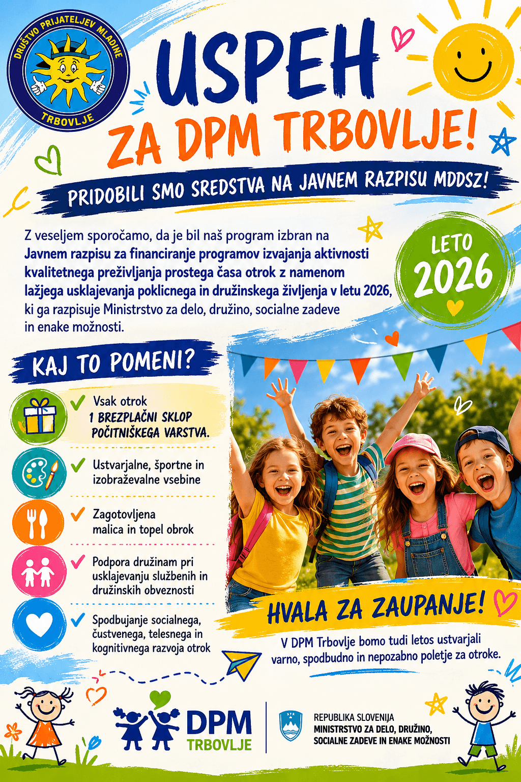 Poletno počitniško varstvo